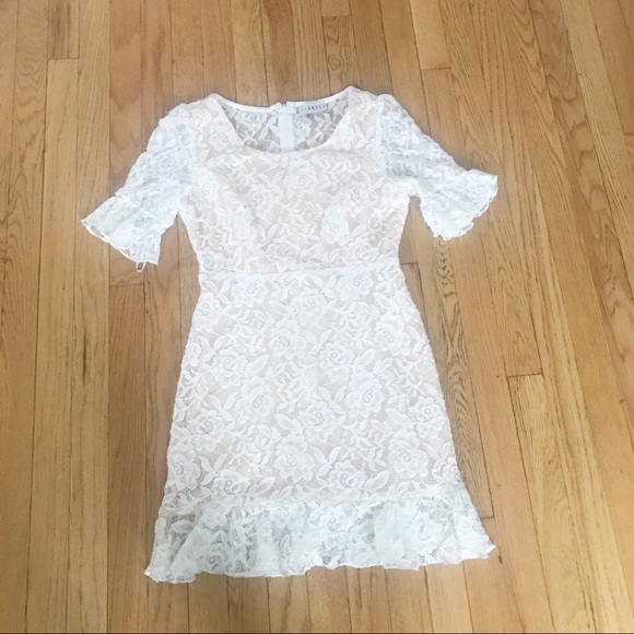 LIONESS Lace Babydoll Mini Dress L - Picture 4 of 8